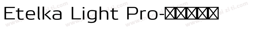 Etelka Light Pro字体转换